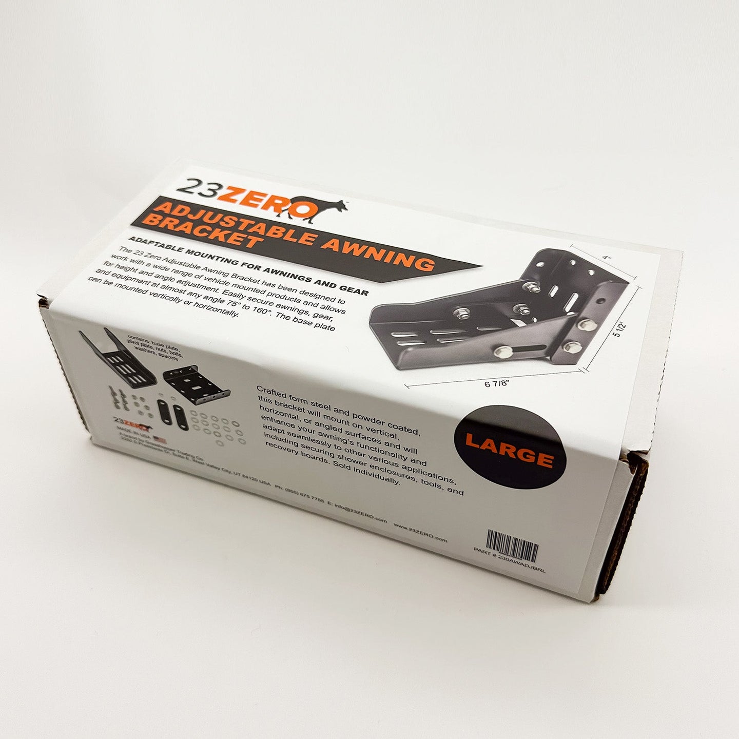 23ZERO Adjustable Awning Mounting Bracket Large (Single) - Image 4