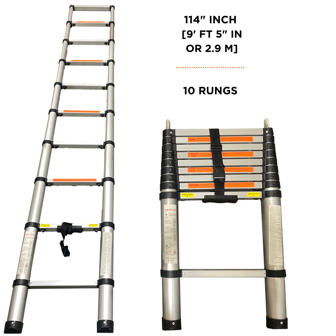 23ZERO Telescoping Ladder 9'5" (2.9M) - Image 4