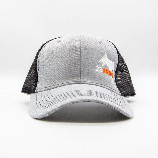 23ZERO Adjustable Mesh Trucker Hat Gray & Black - Image 2