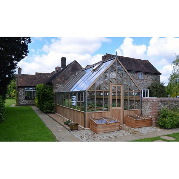 Alton Westminster Cedar Half-Boarded Greenhouse