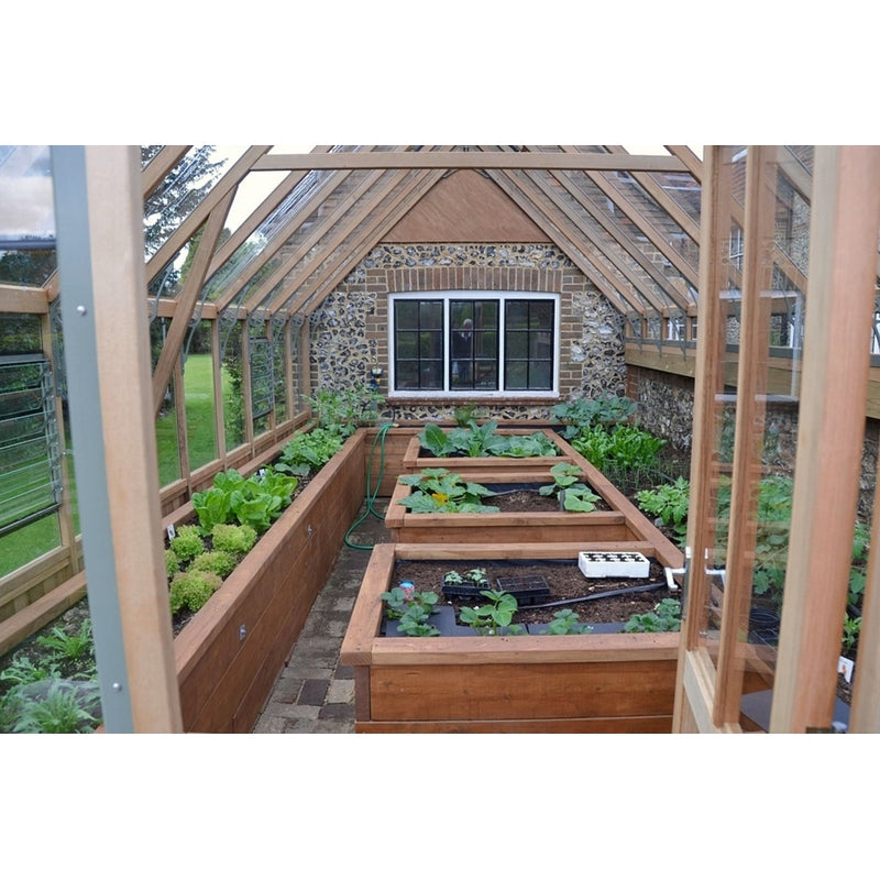 Alton Westminster Cedar Half-Boarded Greenhouse — 10'9