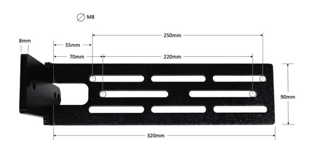23ZERO Peregrine Extended Bracket - SINGLE (Fits 180 Compact, 180, 270) - Image 2