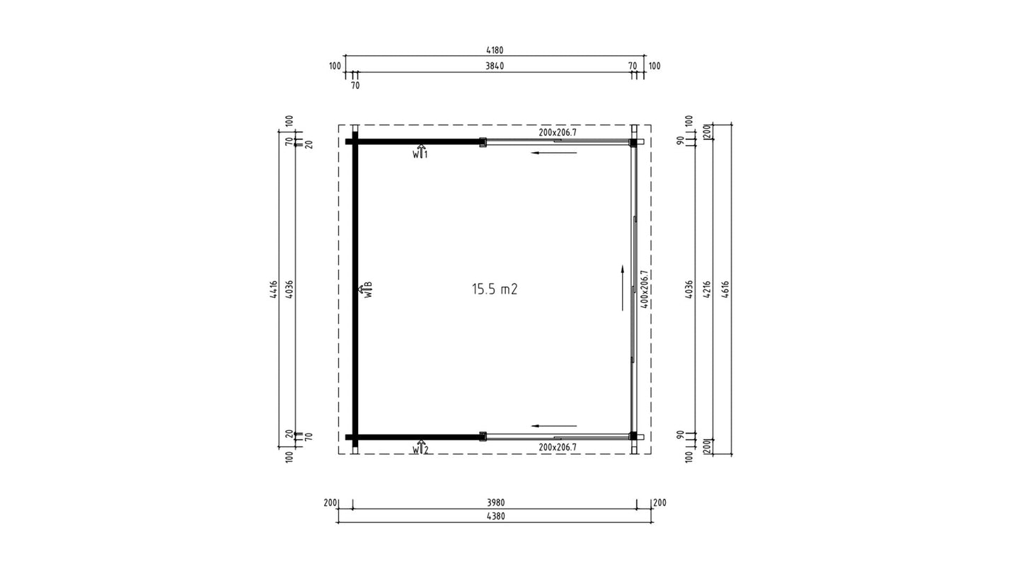 Q Bic Garden Room ALU Concept 70H - view 6