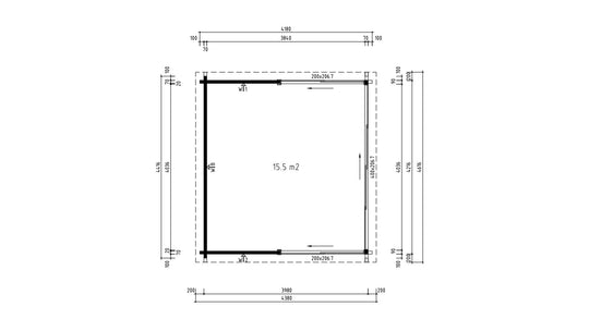 Q Bic Garden Room ALU Concept 70H - view 6