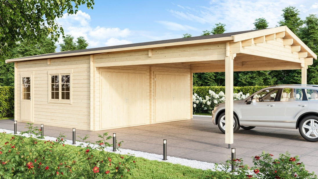 Gardenhouse 24 USA Double Garage and Carport Erki 44 - view 2