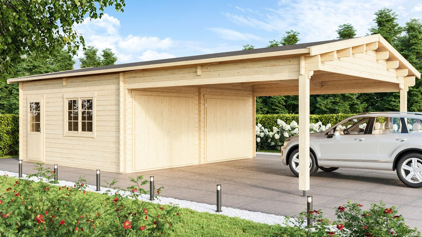 Gardenhouse 24 USA Double Garage and Carport Erki 44 - view 2