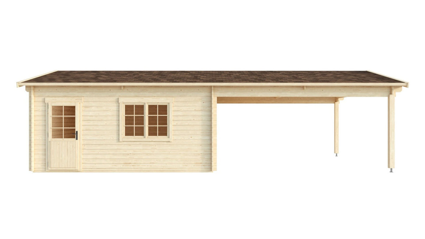 Gardenhouse 24 USA Double Garage and Carport Erki 44 - view 3