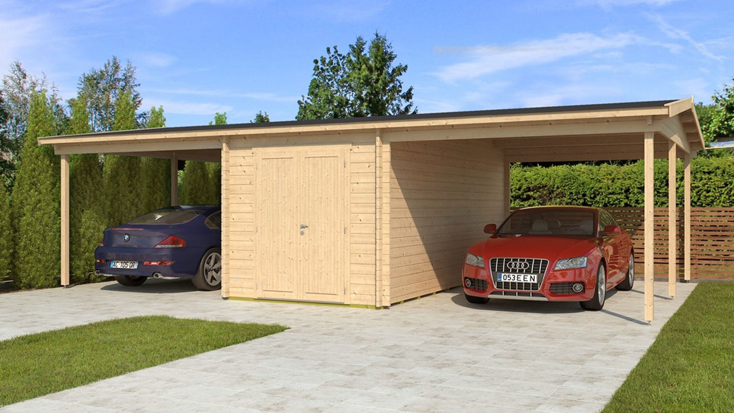 Gardenhouse 24 USA Carport Hans 70 - front view