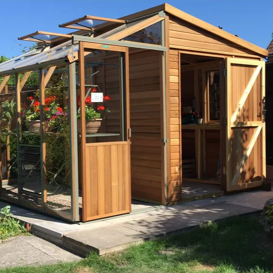 Alton Cedar Structure Fusion Workshop & Greenhouse - Multiple Sizes