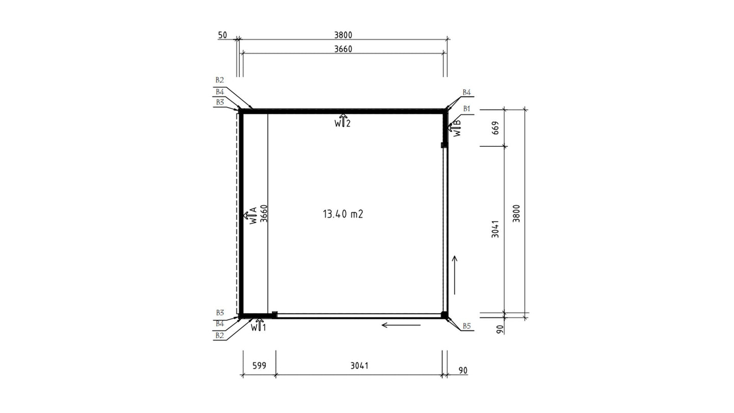 Q Bic Garden Room ALU 70B - view 6