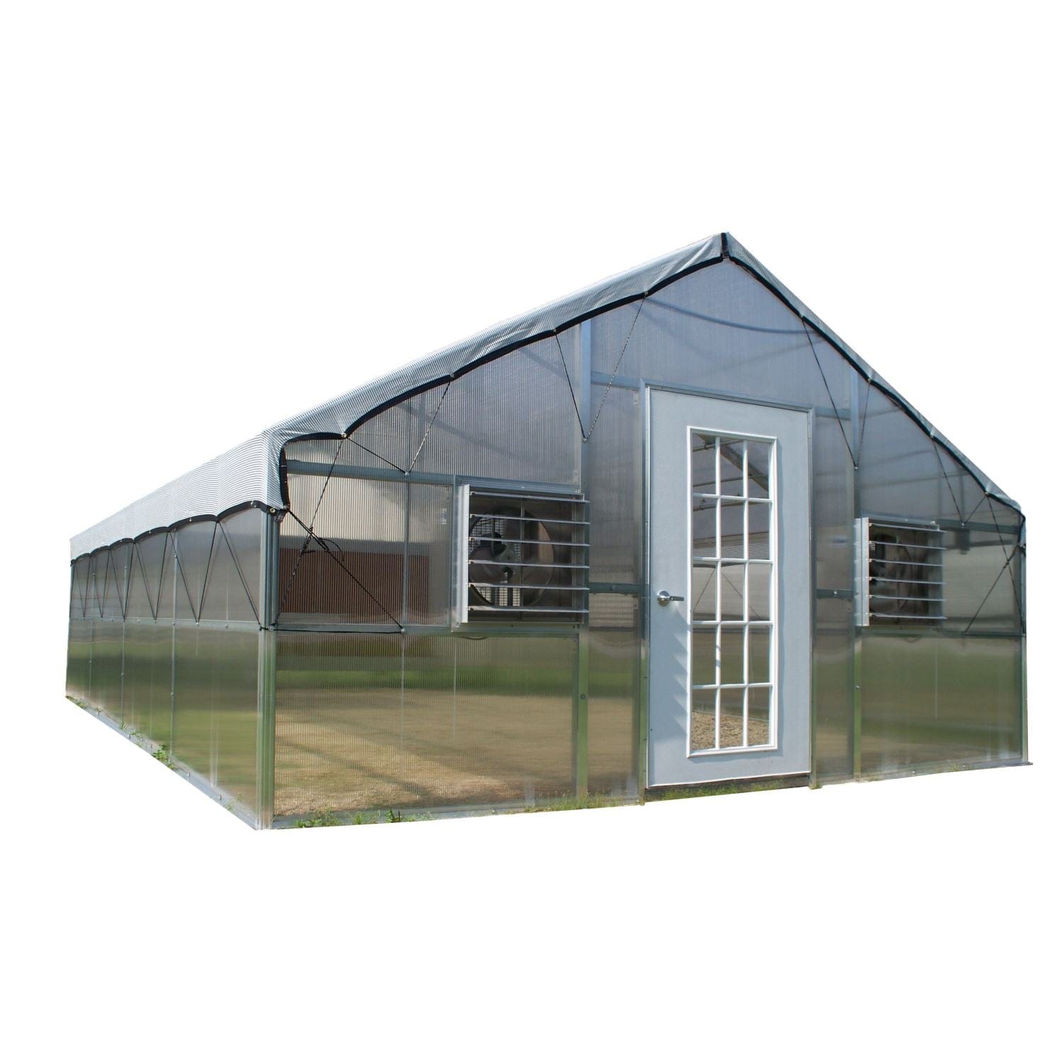 Riverstone | 16x24 ft Jefferson Premium Educational Greenhouse Package, 8mm Twin-wall Polycarbonate