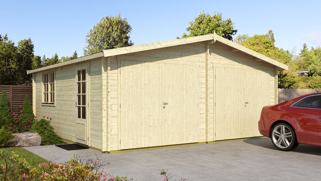 Gardenhouse 24 USA Double Garage Zeeland 70 - front view