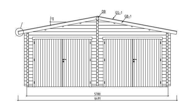 Gardenhouse 24 USA Double Garage Zeeland 70 - view 6
